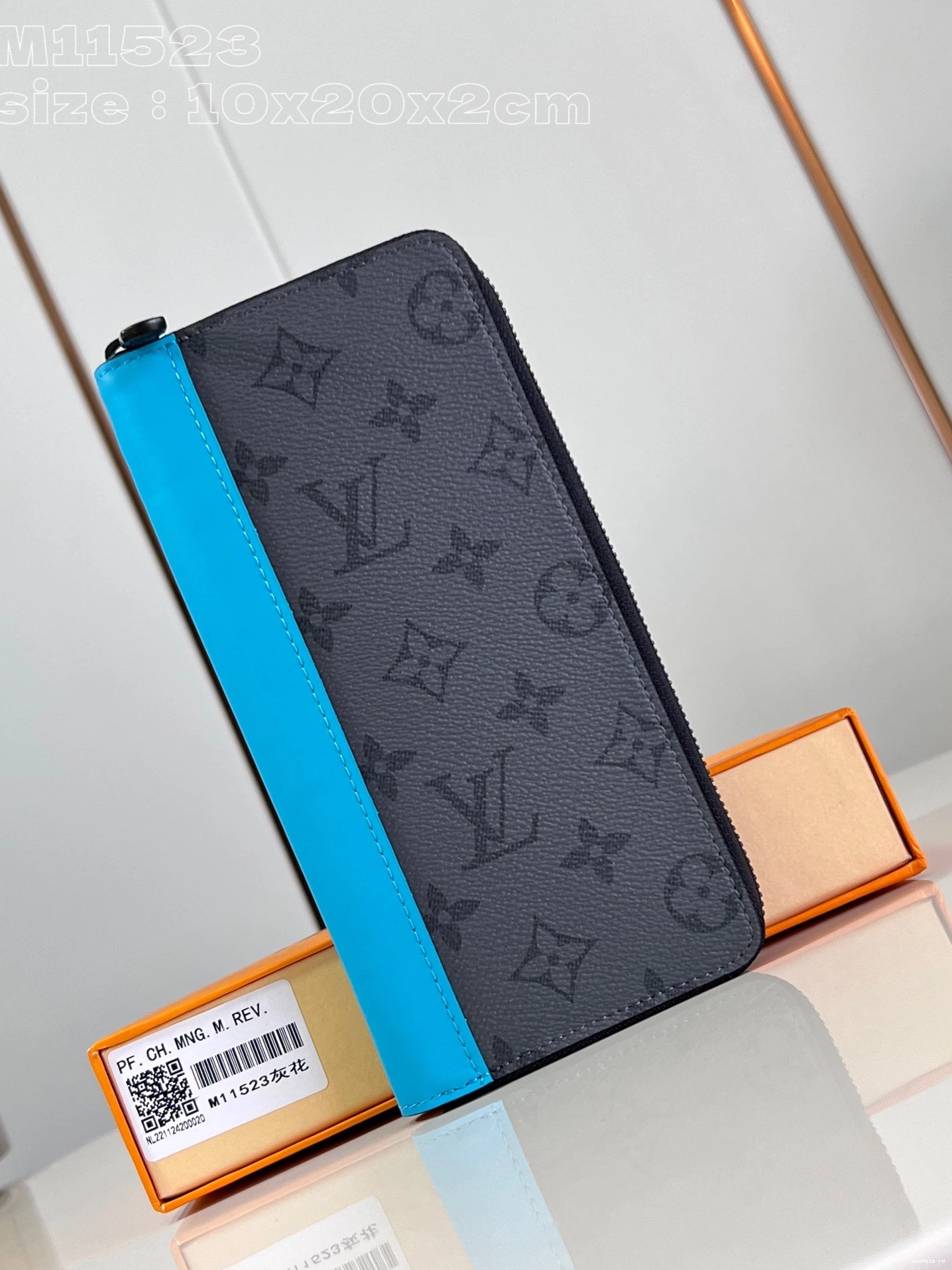 WIS WALLET-10*20*2 VUITTON cm ZIPPY LOUIS 1117